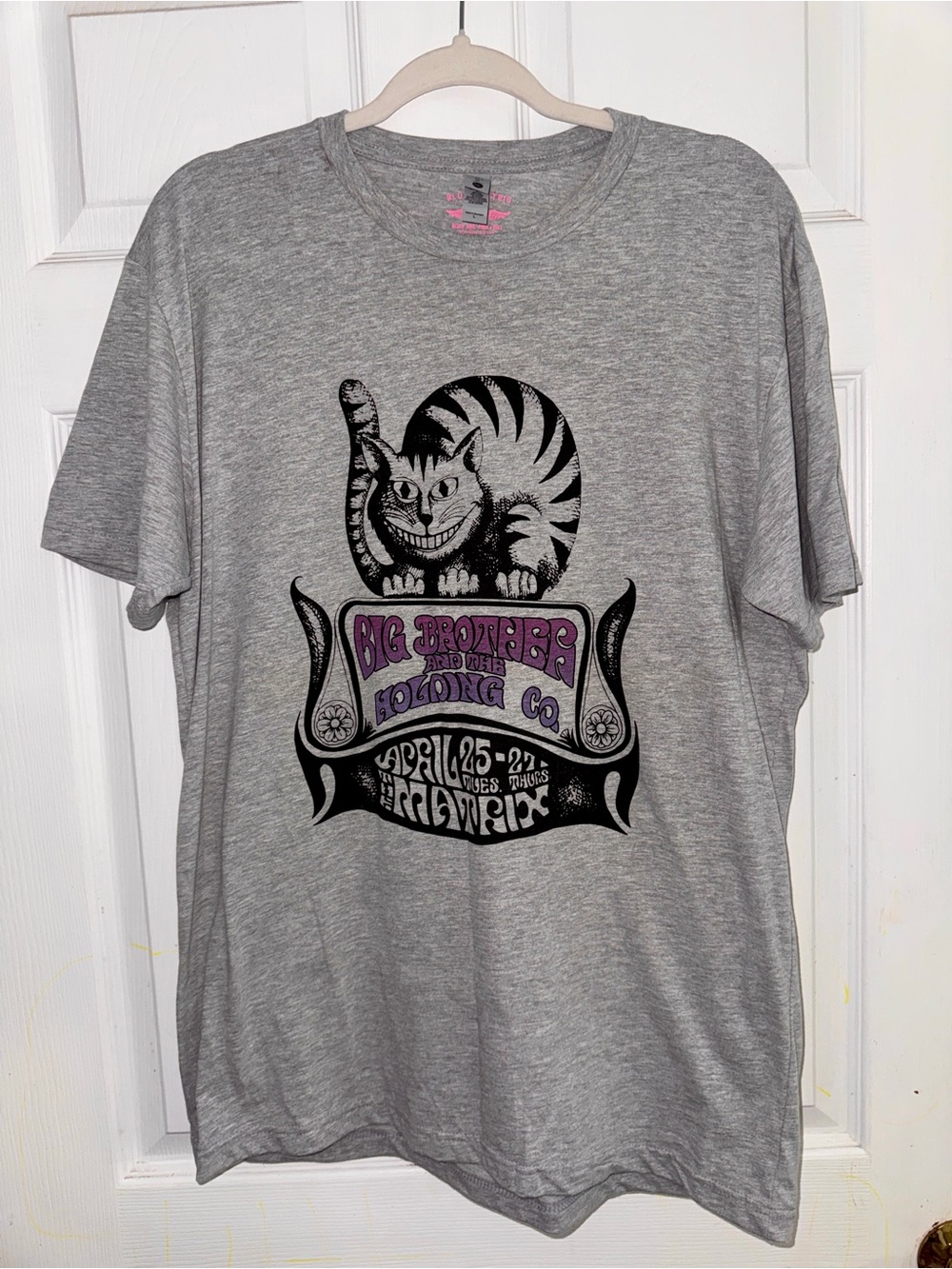 Unisex Big Brother & the Holding Company Graphic Grey T-Shirt - L